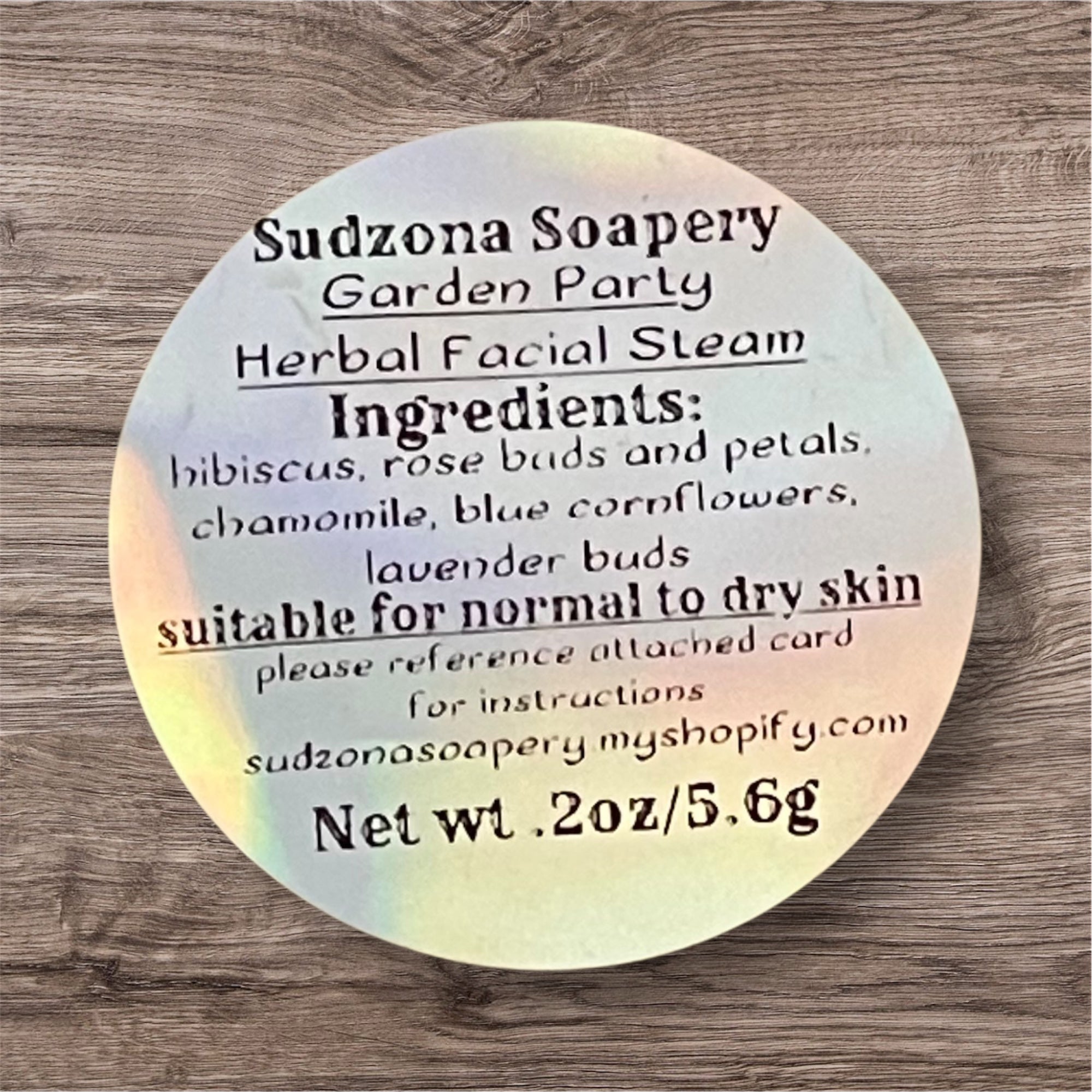 Garden Party Herbal Facial Steam – For Normal to Dry Skin