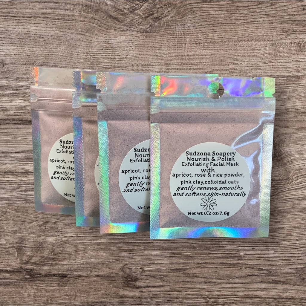 Exfoliating Facial Mask – Rice, Apricot Clay & Rose Powder