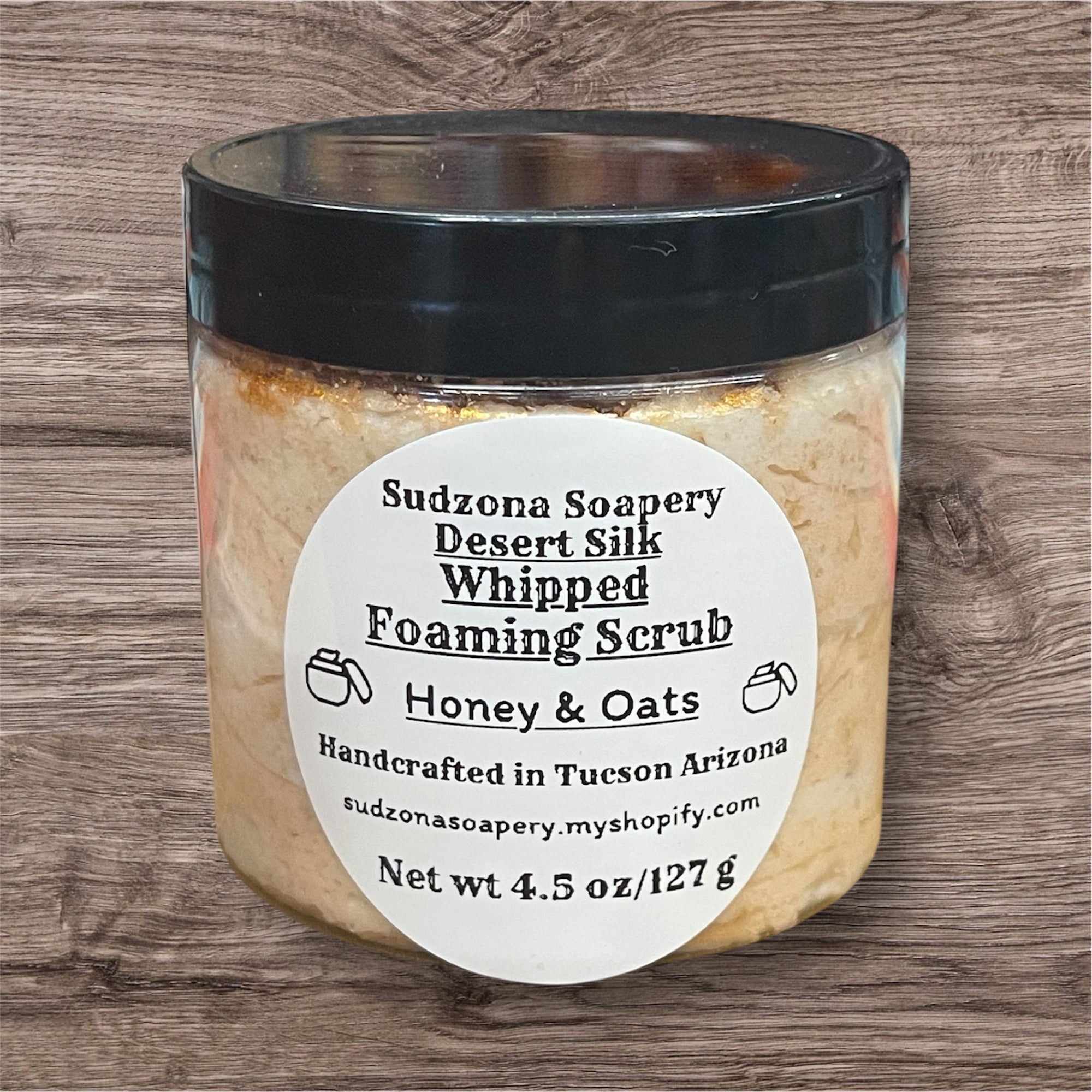 Desert Silk Whipped Foaming Scrub-Honey & Oats