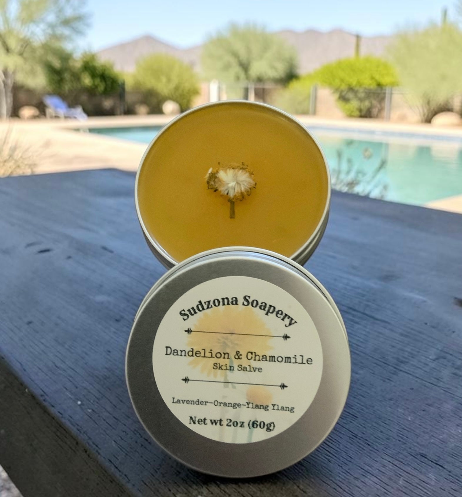 Dandelion & Chamomile Herbal Salve – Soothing Vegan Balm