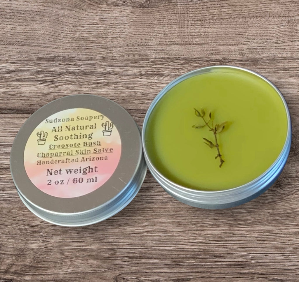 Arizona Desert Rain Creosote Bush Prickly Pear Balm Salve 2oz Tin