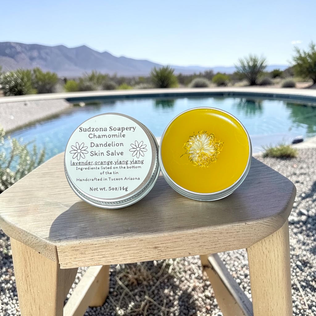 Dandelion & Chamomile Herbal Salve – Soothing Vegan Balm