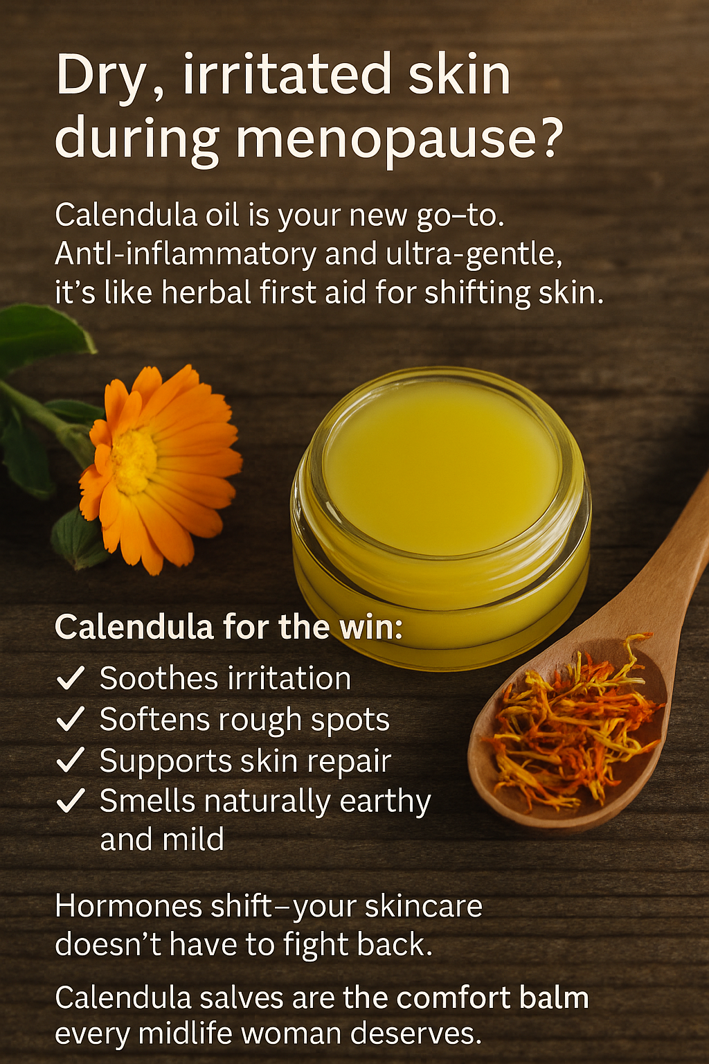 Calendula & Chamomile Salve – Herbal Skin Balm Trial Size