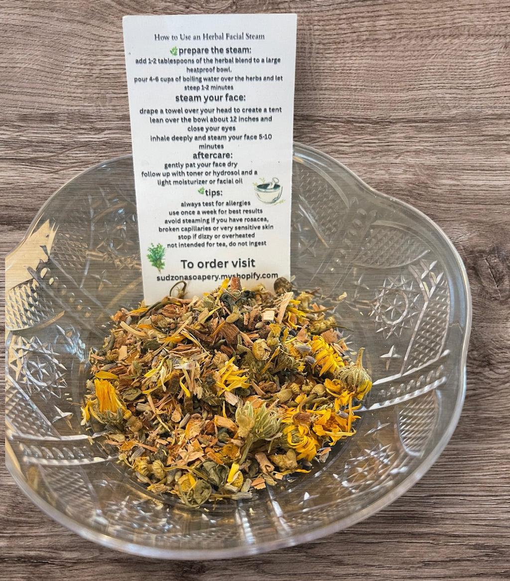 White Willow Bark + Green Tea Herbal Facial Steam-For Oily & Combination Skin