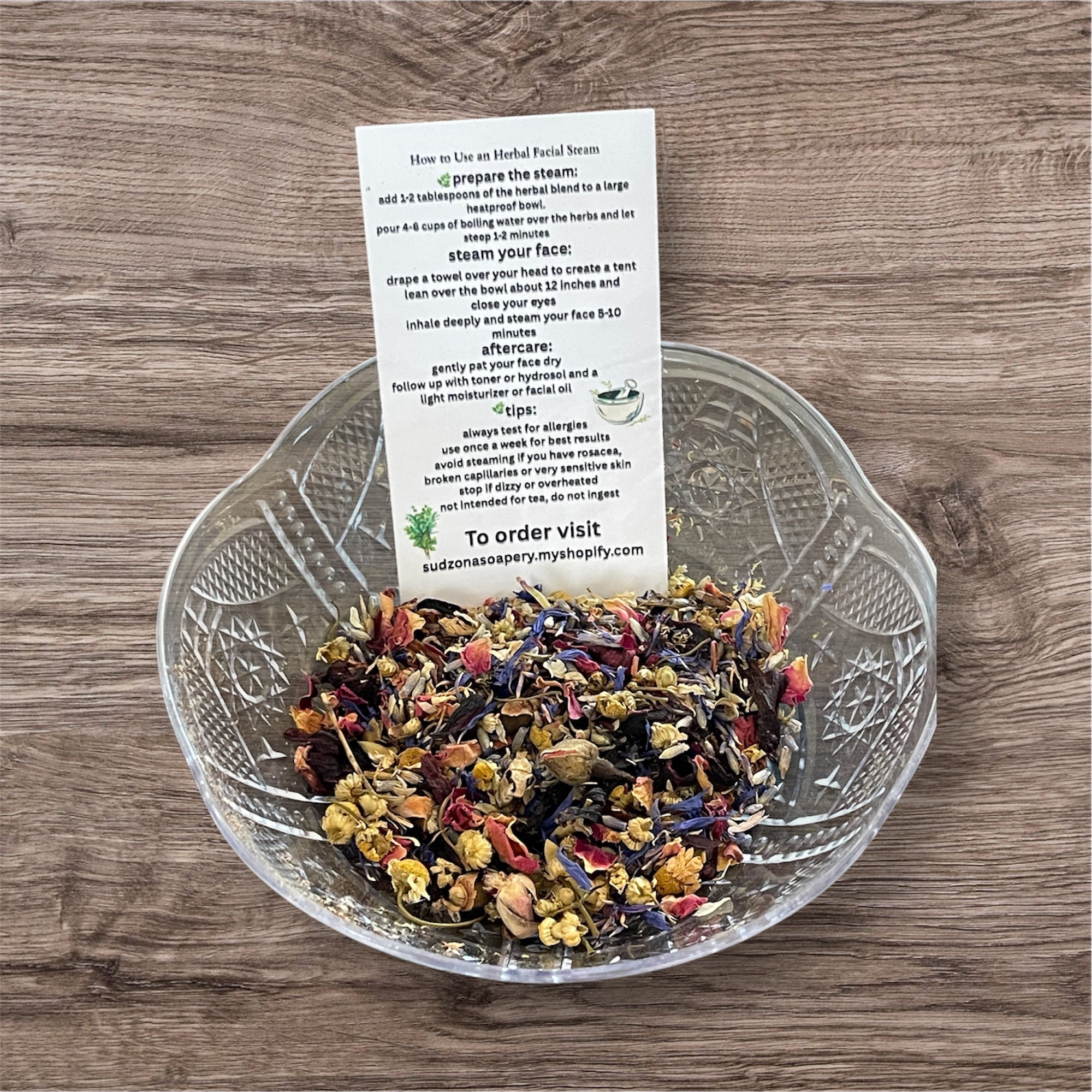 Garden Party Herbal Facial Steam – For Normal to Dry Skin