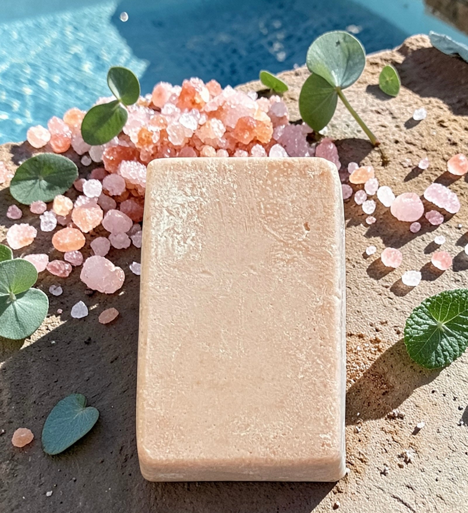 Pink Himalayan Salt Body Soap Bar – Spearmint Eucalyptus
