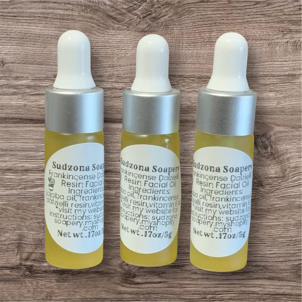 Frankincense Dalzielii Resin Jojoba Face Oil-Vegan 5g Trial Size