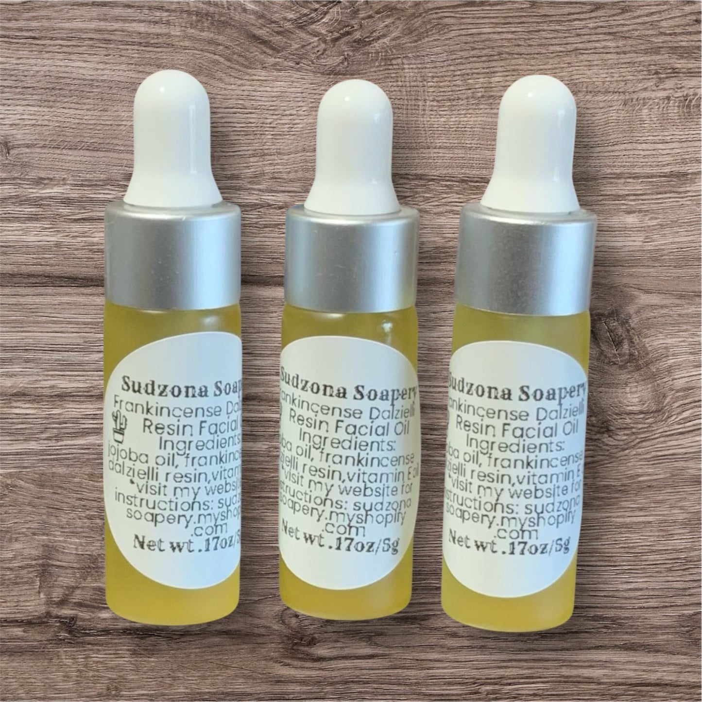 Frankincense Dalzielii Resin Jojoba Face Oil-Vegan 5g Trial Size
