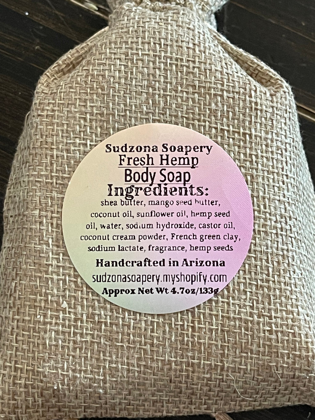Fresh Hemp Shea Butter Exfoliating Body Soap Bar