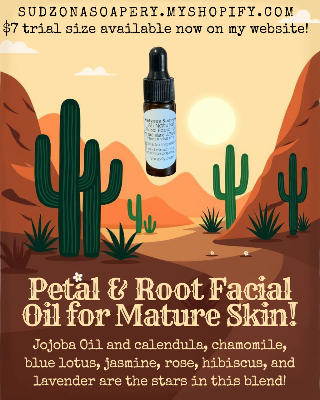 Petal & Root Facial Oil | Barrier-Restoring Botanical Oil for Dry, Mature Skin