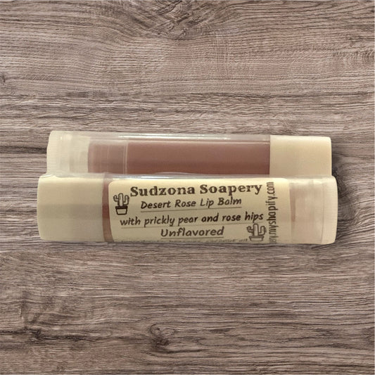 Desert Rose Lip Balm – Handmade Prickly Pear Beeswax & Rose