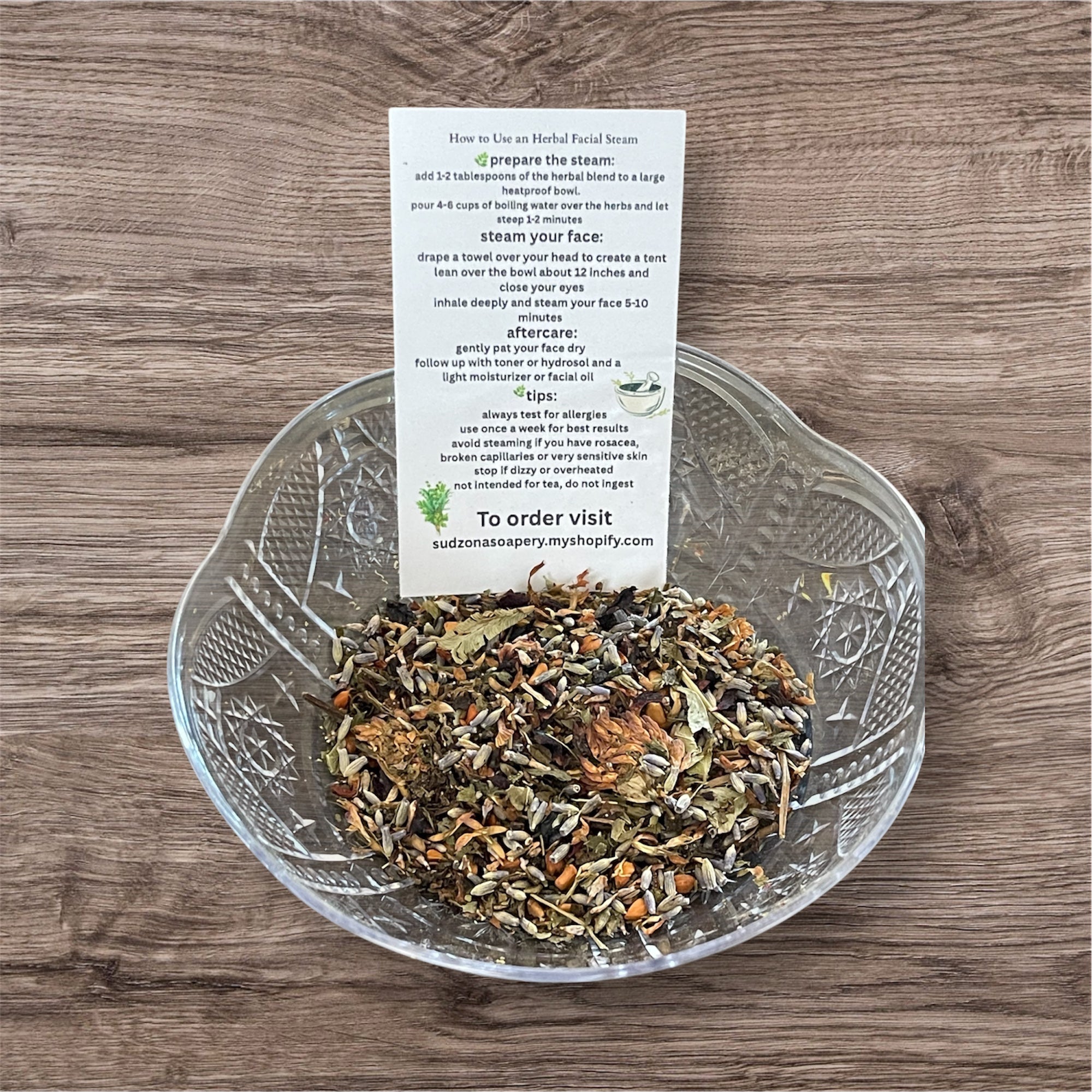 Timeless Meadow Herbal Facial Steam – For Mature Skin