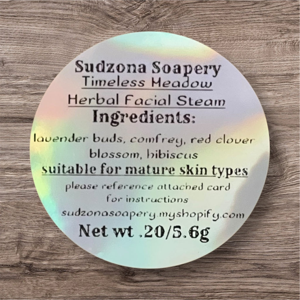 Timeless Meadow Herbal Facial Steam – For Mature Skin