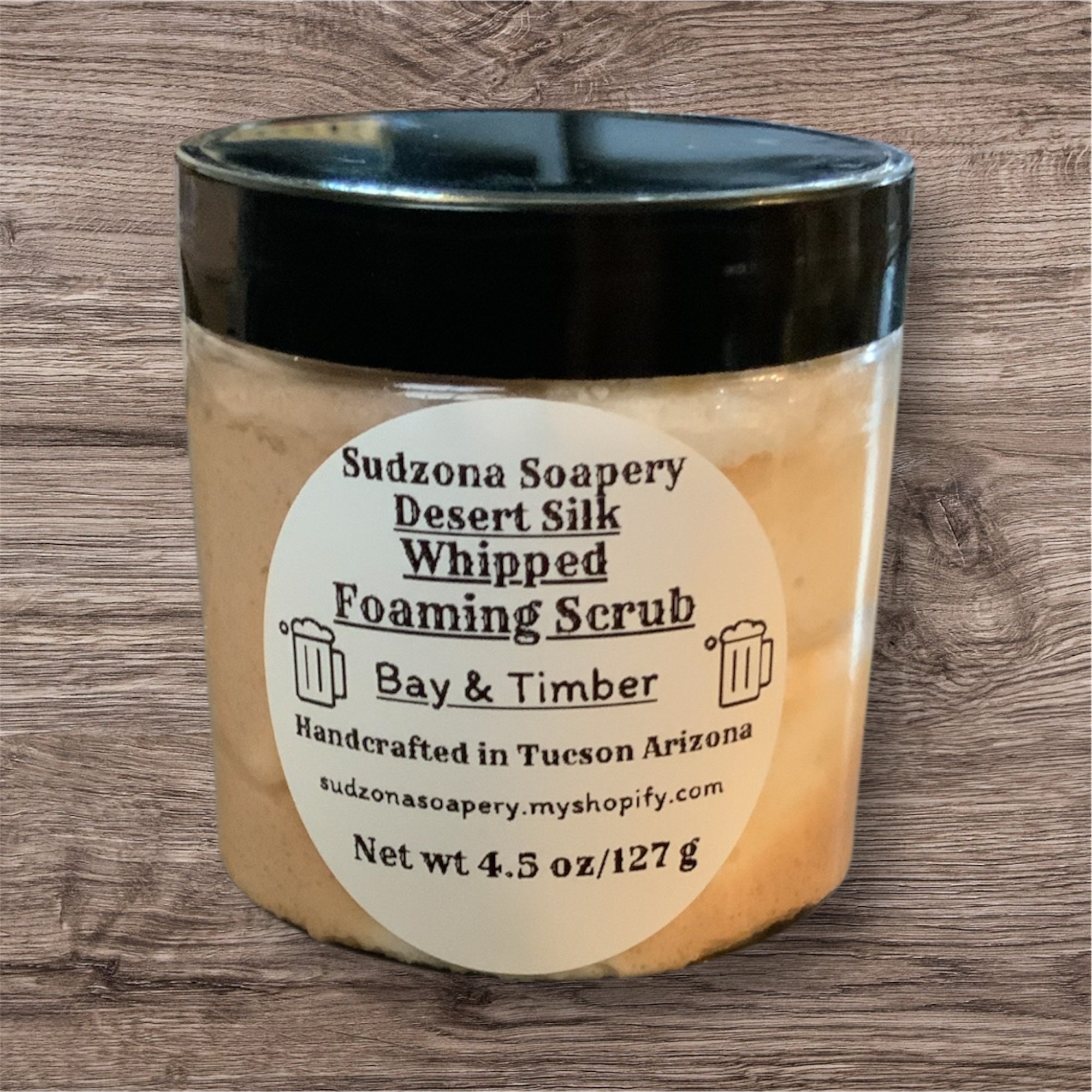 Desert Silk Whipped Foaming Scrub-Bay & Timber for Men