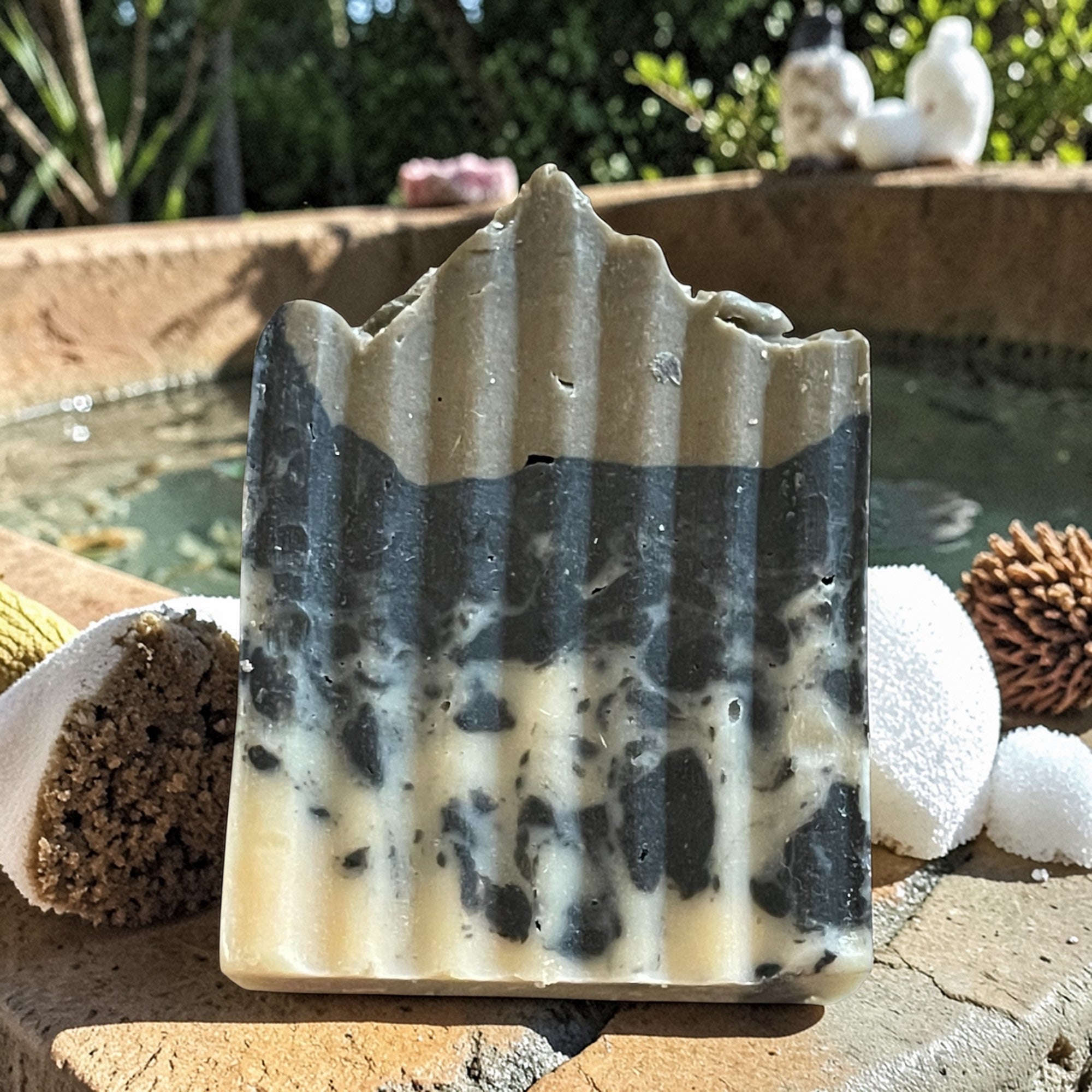 Dead Sea Mud Charcoal Patchouli Body Soap Bar