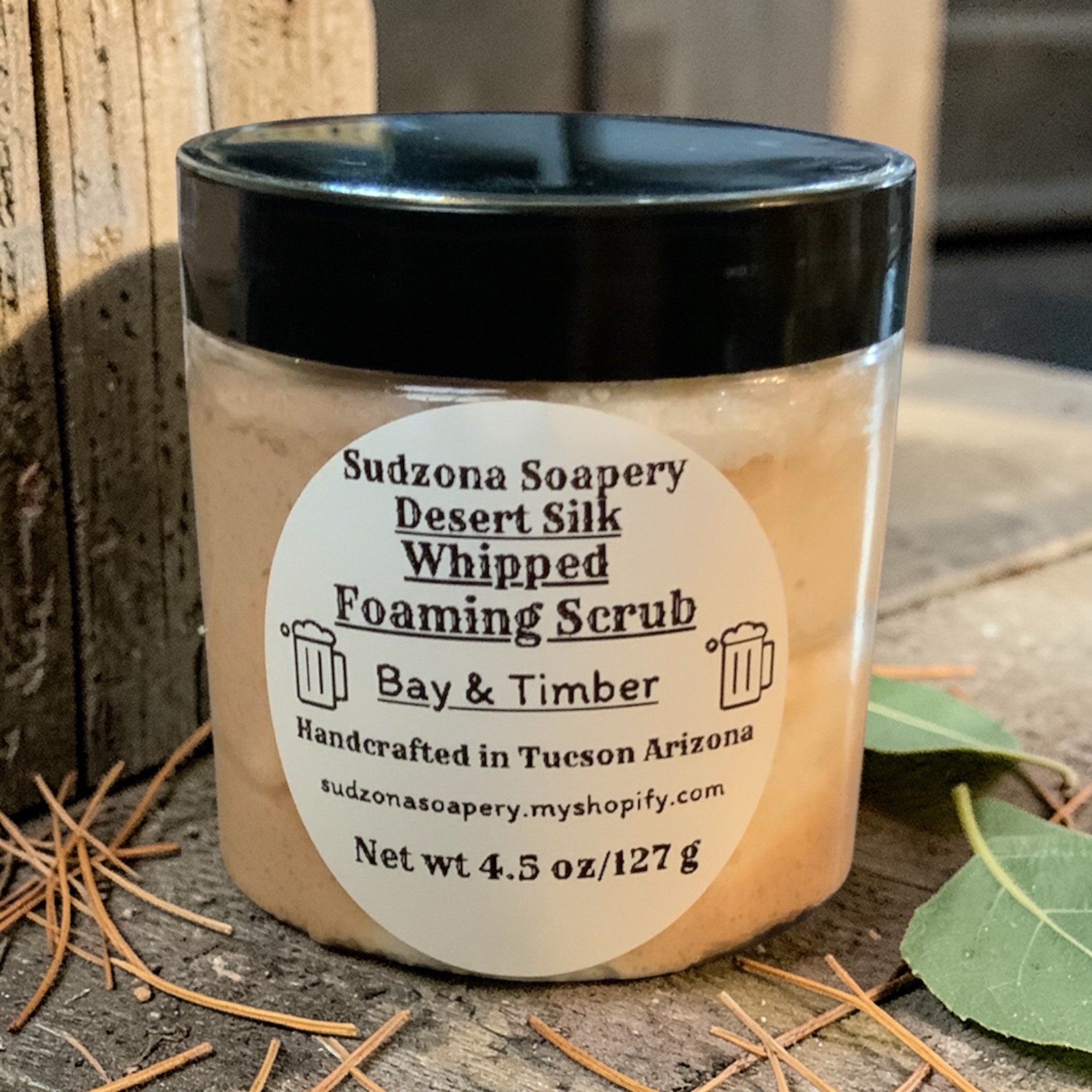 Desert Silk Whipped Foaming Scrub-Bay & Timber for Men