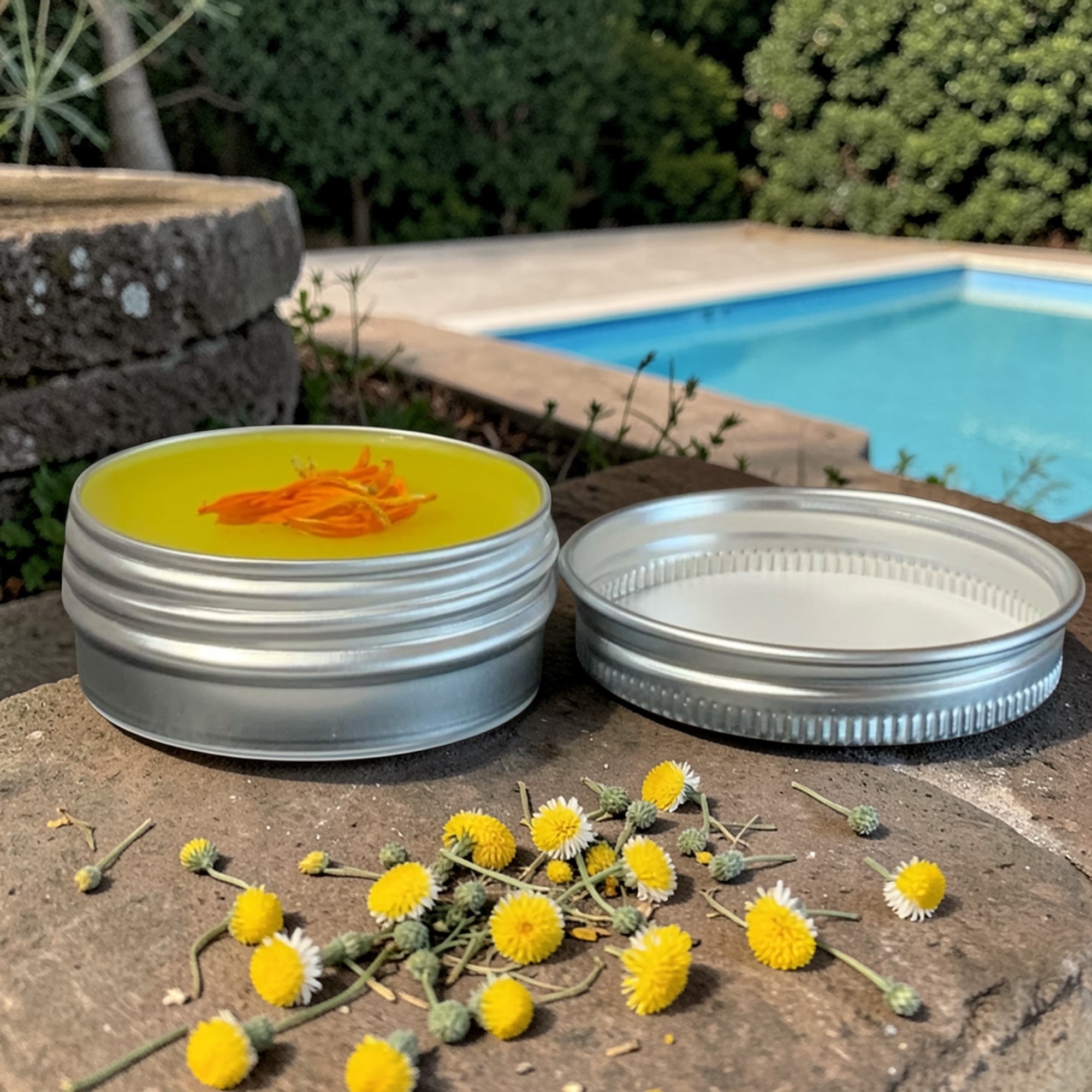 Calendula & Chamomile Salve – Herbal Skin Balm Trial Size