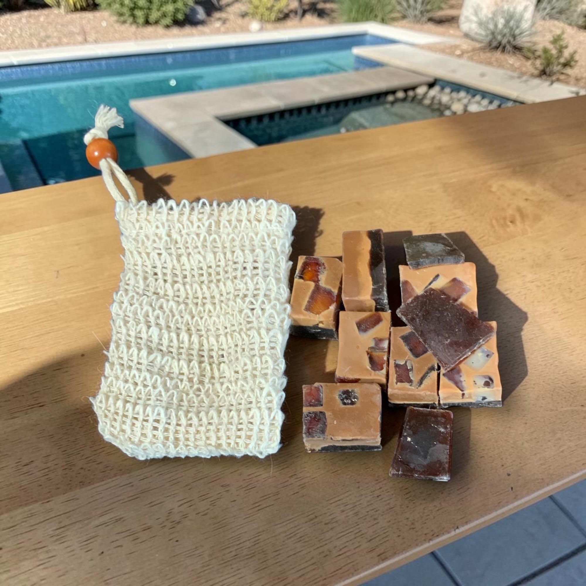 Handcrafted Soap in Reusable Soap Saver Bag