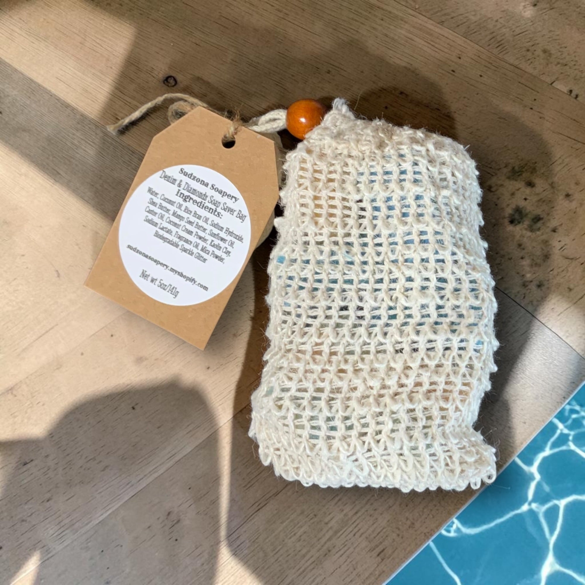 Handcrafted Soap in Reusable Soap Saver Bag