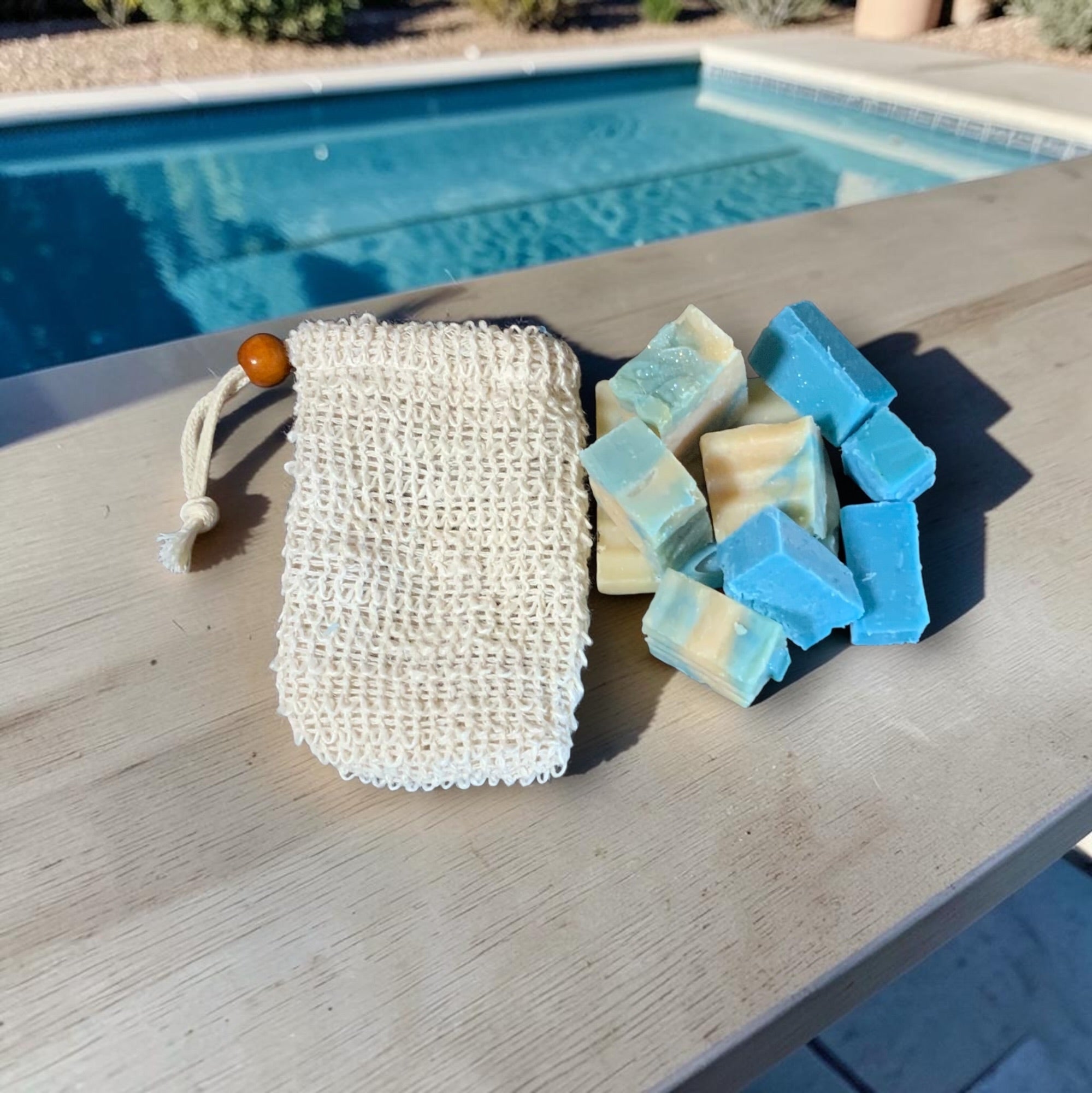 Handcrafted Soap in Reusable Soap Saver Bag