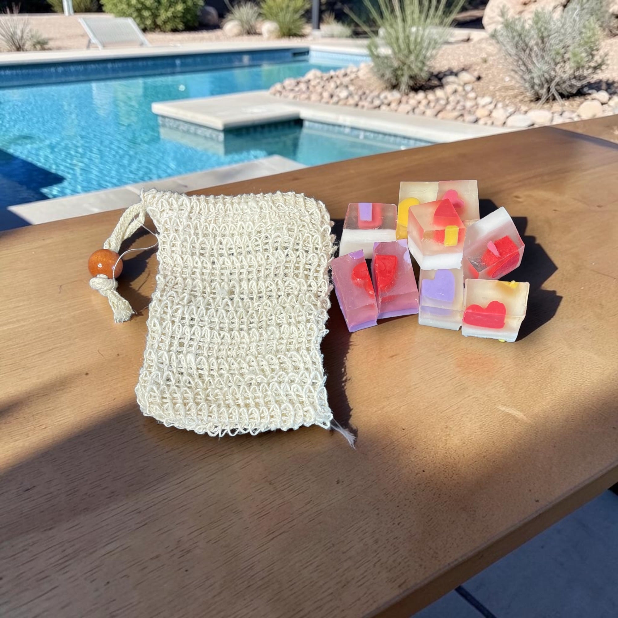 Handcrafted Soap in Reusable Soap Saver Bag