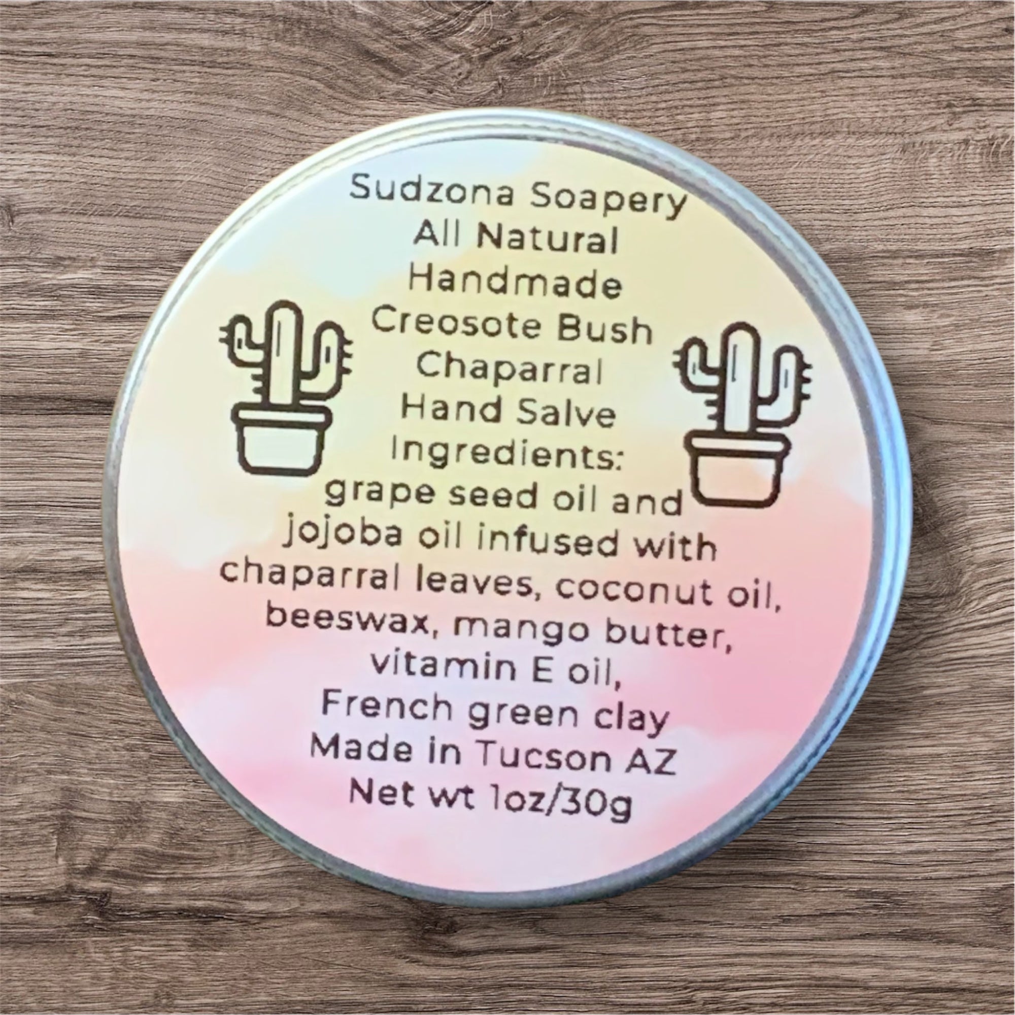 Arizona Desert Rain Creosote Bush Chaparral Beeswax Hand Salve 1oz