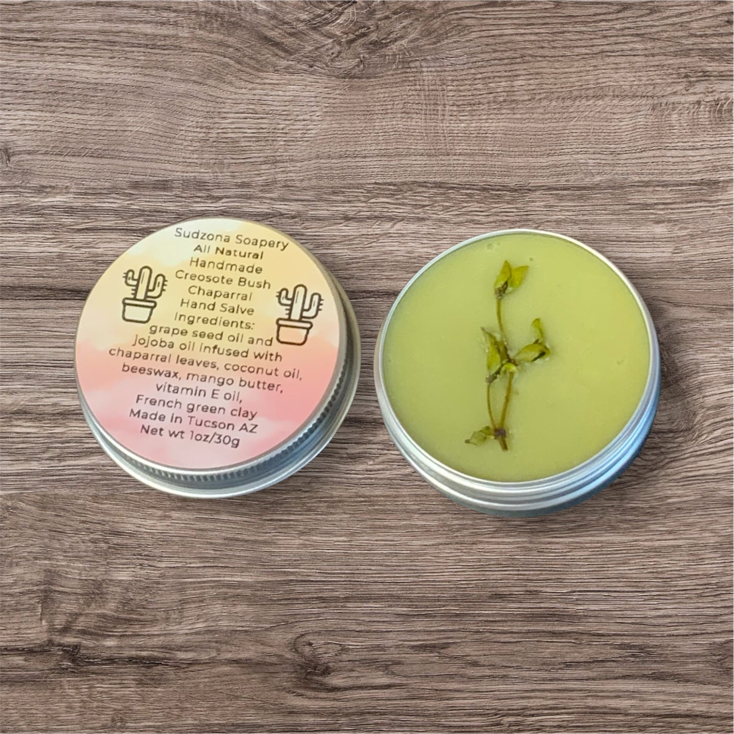 Arizona Desert Rain Creosote Bush Chaparral Beeswax Hand Salve 1oz