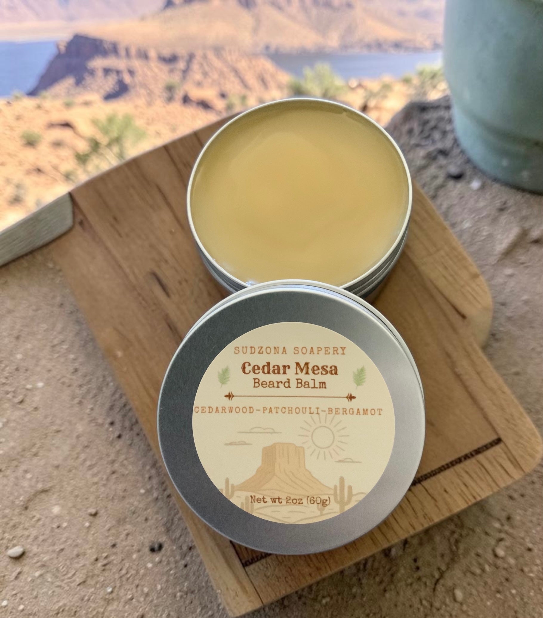 Cedar Mesa Beard Balm Cedarwood • Patchouli • Vanilla Bean • Bergamot